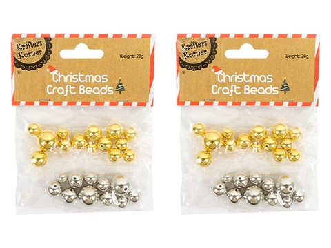 Xmas Craft Beads 8, 10, 12, 16mm KK